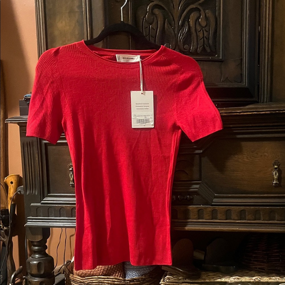 Everlane THE SWEATER TEE IN ULTRASOFT MERINO NWT size small